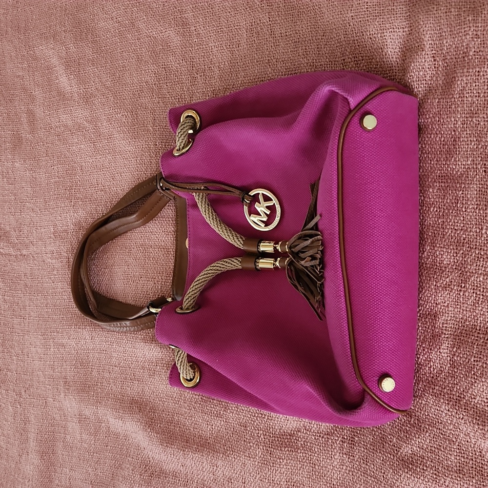Michael Kors Drawstring Pink Handbag